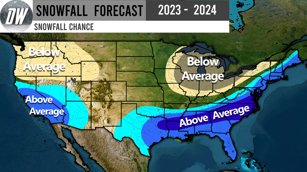 Official Snowfall Forecast 20232024. What Could Snowfall Chances be f