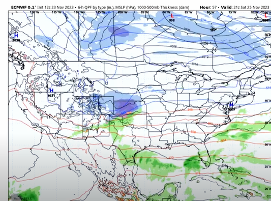 Snowfall returns for Millions This Weekend... Just in Time for the Holiday Shopping Season